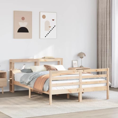 Emmtore Massivholzbett, Holzbett Bett mit Kopfteil Fußteil, Bettgestell mit Lattenrost,für Schlafzimmer, Kiefer MassivholzbettNatur,120 x 190 cm Emmtore Massivholzbett, Holzbett Bett mit Kopfteil Fußteil, Bettgestell mit Lattenrost,für Schlafzimmer, Kiefer MassivholzbettNatur,120 x 190 cm von Emmtore