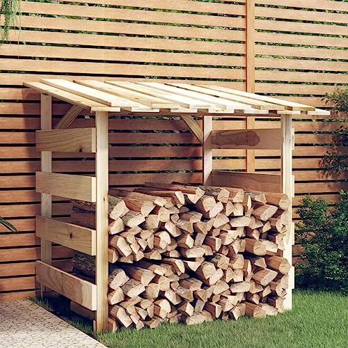 Emmtore Pergola mit Dach 100x90x100 cm Imprägniertes Kiefernholz von Emmtore