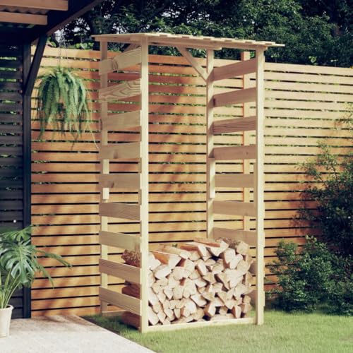 Emmtore Pergola mit Dach 100x90x200 cm Imprägniertes Kiefernholz von Emmtore