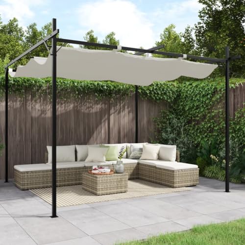 Emmtore Pergola mit Schiebedach Creme 295x292x230 cm Emmtore Pergola mit Schiebedach Creme 295x292x230 cm von Emmtore