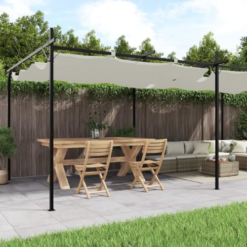 Emmtore Pergola mit Schiebedach Creme 589x292x230 cm Emmtore Pergola mit Schiebedach Creme 589x292x230 cm von Emmtore