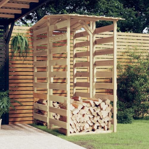 Emmtore Pergolen mit Dach 2 STK. 100x90x200 cm Kiefernholz Imprägniert von Emmtore