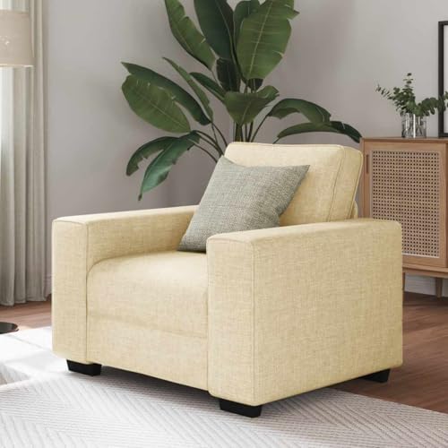 Emmtore Sessel 60 cm Stoff, Sofa, Fernsehsessel,Einsitzer Sofa, Loungesessel, Relaxsessel, Einsitzer Couch, Polstersessel, Bürosessel Creme,60 cm Emmtore Sessel 60 cm Stoff, Sofa, Fernsehsessel,Einsitzer Sofa, Loungesessel, Relaxsessel, Einsitzer Couch, Polstersessel, Bürosessel Creme,60 cm von Emmtore