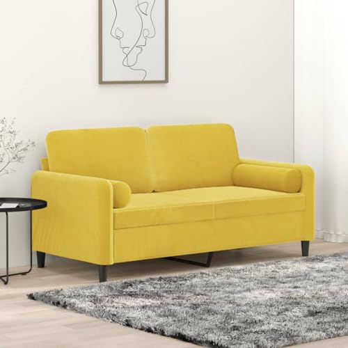 Emmtore Sofa, Couch mit Zierkissen, Liegesofa für Wohnzimmer, Polstersofa Sessel Relaxsofa Loungesofa Relaxcouch Gelb,140 cm Emmtore Sofa, Couch mit Zierkissen, Liegesofa für Wohnzimmer, Polstersofa Sessel Relaxsofa Loungesofa Relaxcouch Gelb,140 cm von Emmtore