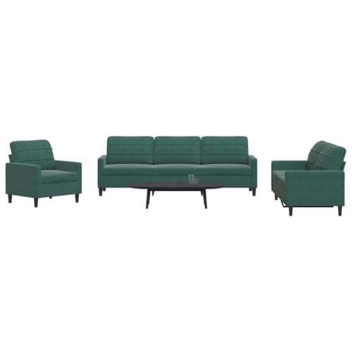 Emmtore Sofagarnitur mit Kissen Samt, Sofa, Fernsehsessel, Sessel, Sofa Set, Relaxsofa, Samtsofa, Wohnzimmermöbel, Sofa gepolstert Dunkelgrün,Mit Fußhocker Emmtore Sofagarnitur mit Kissen Samt, Sofa, Fernsehsessel, Sessel, Sofa Set, Relaxsofa, Samtsofa, Wohnzimmermöbel, Sofa gepolstert Dunkelgrün,Mit Fußhocker von Emmtore