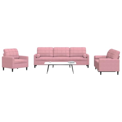 Emmtore Sofagarnitur mit Kissen Samt, Sofa, Fernsehsessel, Sessel, Sofa Set, Relaxsofa, Samtsofa, Wohnzimmermöbel, Sofa gepolstert Rosa,mit Kissen Emmtore Sofagarnitur mit Kissen Samt, Sofa, Fernsehsessel, Sessel, Sofa Set, Relaxsofa, Samtsofa, Wohnzimmermöbel, Sofa gepolstert Rosa,mit Kissen von Emmtore