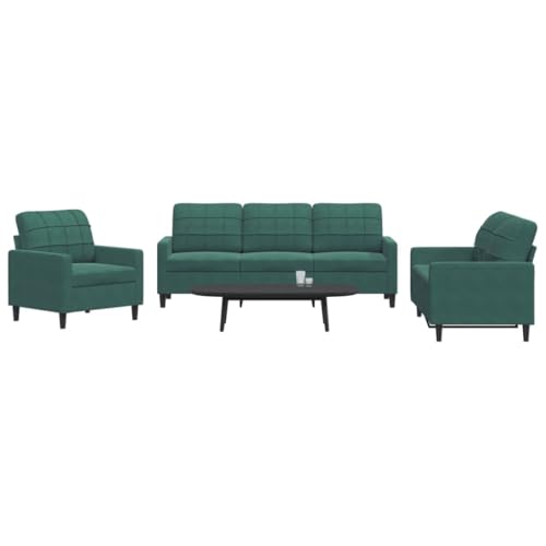 Emmtore Sofagarnitur mit Kissen Samt,Sofa,Fernsehsessel, Sessel, Sofa Set,Relaxsofa,Samtsofa,Wohnzimmermöbel,Sofa gepolstert,Couch Dunkelgrün,Ohne Fußhocker Emmtore Sofagarnitur mit Kissen Samt,Sofa,Fernsehsessel, Sessel, Sofa Set,Relaxsofa,Samtsofa,Wohnzimmermöbel,Sofa gepolstert,Couch Dunkelgrün,Ohne Fußhocker von Emmtore