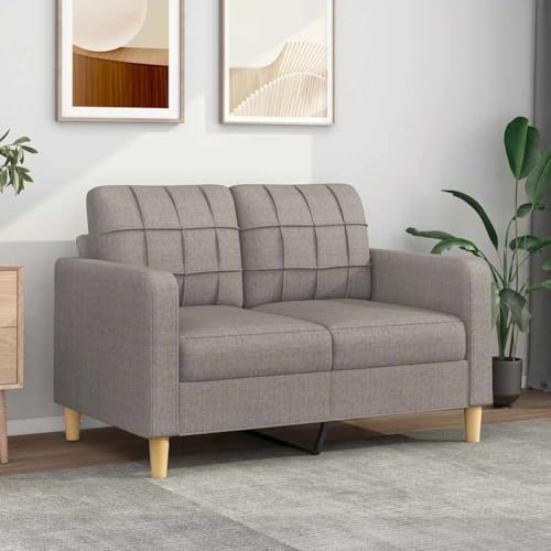 Emmtore Sofasessel,Sessel mit Metallgestell,Sofa für Wohnzimmer, Relaxsessel Fernsehsessel TV Sessel Polstersessel Stoffsofa,Stoff,Taupe,120 cm von Emmtore