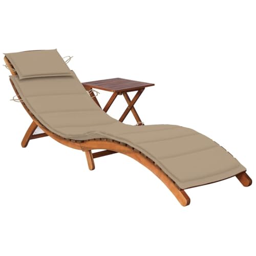 Emmtore Sonnenliege mit Tisch und Auflage Massivholz Akazie Akazienholz Massiv Klappbar Gartenliege Liegestuhl Holzliege Gartenmöbel Liege Relaxliege Freizeitliege Strandliege Emmtore Sonnenliege mit Tisch und Auflage Massivholz Akazie Akazienholz Massiv Klappbar Gartenliege Liegestuhl Holzliege Gartenmöbel Liege Relaxliege Freizeitliege Strandliege von Emmtore