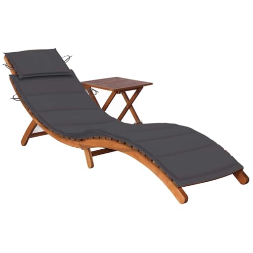 Emmtore Sonnenliege mit Tisch und Auflage Massivholz Akazie Akazienholz Massiv Klappbar Gartenliege Liegestuhl Holzliege Gartenmöbel Liege Relaxliege Freizeitliege Strandliege Emmtore Sonnenliege mit Tisch und Auflage Massivholz Akazie Akazienholz Massiv Klappbar Gartenliege Liegestuhl Holzliege Gartenmöbel Liege Relaxliege Freizeitliege Strandliege von Emmtore