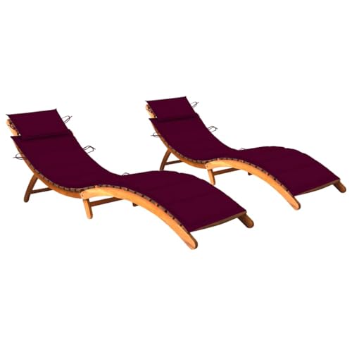 Emmtore Sonnenliegen 2 STK. mit Auflagen Massivholz Akazie Akazienholz Massiv Klappbar Gartenliege Liegestuhl Holzliege Gartenmöbel Liege Relaxliege Freizeitliege Strandliege Emmtore Sonnenliegen 2 STK. mit Auflagen Massivholz Akazie Akazienholz Massiv Klappbar Gartenliege Liegestuhl Holzliege Gartenmöbel Liege Relaxliege Freizeitliege Strandliege von Emmtore