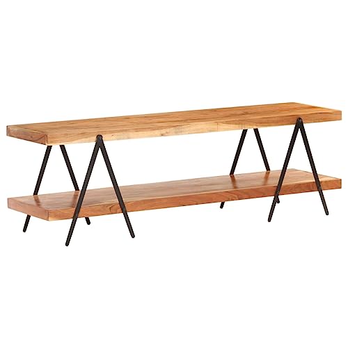 Emmtore TV-Schrank 2 Regale Lowboard TV Möbel Tisch Board Sideboard Fernsehtisch Fernsehschrank HiFi-Schrank 160x40x50 cm Akazie Massivholz Emmtore TV-Schrank 2 Regale Lowboard TV Möbel Tisch Board Sideboard Fernsehtisch Fernsehschrank HiFi-Schrank 160x40x50 cm Akazie Massivholz von Emmtore