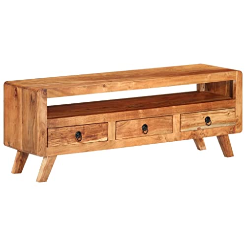 Emmtore TV-Schrank 3 Schubladen 1 Ablage Lowboard TV Möbel Tisch Board Sideboard Fernsehtisch Fernsehschrank HiFi-Schrank 110x30x40 cm Massivholz Akazie Emmtore TV-Schrank 3 Schubladen 1 Ablage Lowboard TV Möbel Tisch Board Sideboard Fernsehtisch Fernsehschrank HiFi-Schrank 110x30x40 cm Massivholz Akazie von Emmtore