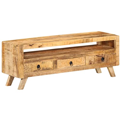 Emmtore TV-Schrank 3 Schubladen 1 Ablage Lowboard TV Möbel Tisch Board Sideboard Fernsehtisch Fernsehschrank HiFi-Schrank 110x30x40 cm Massivholz Mango Emmtore TV-Schrank 3 Schubladen 1 Ablage Lowboard TV Möbel Tisch Board Sideboard Fernsehtisch Fernsehschrank HiFi-Schrank 110x30x40 cm Massivholz Mango von Emmtore