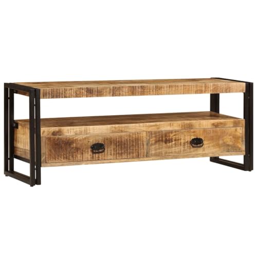 Emmtore TV-Schrank Fernsehtisch TV Möbel 2 Schubladen Lowboard Sideboard Wohnzimmermöbel Fernsehschrank Holzmöbel 120x35x45 cm Massivholz Mango Emmtore TV-Schrank Fernsehtisch TV Möbel 2 Schubladen Lowboard Sideboard Wohnzimmermöbel Fernsehschrank Holzmöbel 120x35x45 cm Massivholz Mango von Emmtore