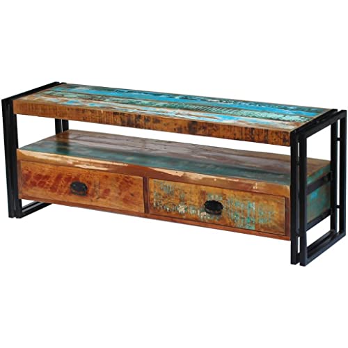 Emmtore TV-Schrank Fernsehtisch TV Möbel 2 Schubladen Lowboard Sideboard Wohnzimmermöbel Fernsehschrank Holzmöbel Altholz Massiv Emmtore TV-Schrank Fernsehtisch TV Möbel 2 Schubladen Lowboard Sideboard Wohnzimmermöbel Fernsehschrank Holzmöbel Altholz Massiv von Emmtore