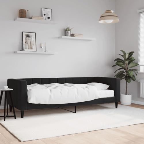 Emmtore Tagesbett Sofabett Schlafsofa für Schlafzimmer Wohnzimmer, Bettsofa Sofa, Modernes Design mit Matratze Schwarz 80x200 cm Samt Emmtore Tagesbett Sofabett Schlafsofa für Schlafzimmer Wohnzimmer, Bettsofa Sofa, Modernes Design mit Matratze Schwarz 80x200 cm Samt von Emmtore