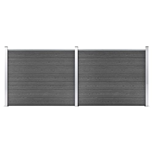 Emmtore Zaunelement Set WPC Gartenzaun Sichtschutzzaun Lamellenzaun Windschutz Zaun Windschutzzaun Terrasse Stecksystem Lärmschutz 353x146 cm Schwarz Emmtore Zaunelement Set WPC Gartenzaun Sichtschutzzaun Lamellenzaun Windschutz Zaun Windschutzzaun Terrasse Stecksystem Lärmschutz 353x146 cm Schwarz von Emmtore