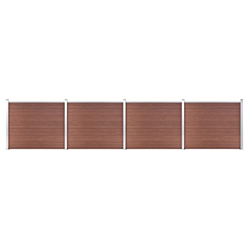 Emmtore Zaunelement Set WPC Gartenzaun Sichtschutzzaun Lamellenzaun Windschutz Zaun Windschutzzaun Terrasse Stecksystem Lärmschutz 699x146 cm Braun Emmtore Zaunelement Set WPC Gartenzaun Sichtschutzzaun Lamellenzaun Windschutz Zaun Windschutzzaun Terrasse Stecksystem Lärmschutz 699x146 cm Braun von Emmtore