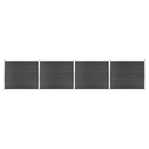 Emmtore Zaunelement Set WPC Gartenzaun Sichtschutzzaun Lamellenzaun Windschutz Zaun Windschutzzaun Terrasse Stecksystem Lärmschutz 699x146 cm Grau Emmtore Zaunelement Set WPC Gartenzaun Sichtschutzzaun Lamellenzaun Windschutz Zaun Windschutzzaun Terrasse Stecksystem Lärmschutz 699x146 cm Grau von Emmtore