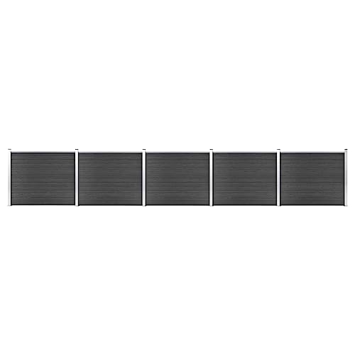 Emmtore Zaunelement Set WPC Gartenzaun Sichtschutzzaun Lamellenzaun Windschutz Zaun Windschutzzaun Terrasse Stecksystem Lärmschutz 872x146 cm Grau Emmtore Zaunelement Set WPC Gartenzaun Sichtschutzzaun Lamellenzaun Windschutz Zaun Windschutzzaun Terrasse Stecksystem Lärmschutz 872x146 cm Grau von Emmtore