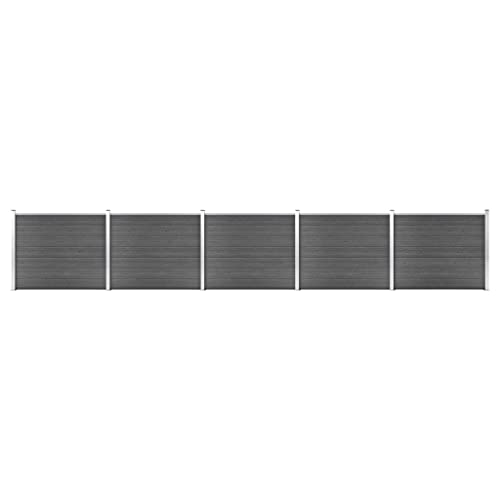Emmtore Zaunelement Set WPC Gartenzaun Sichtschutzzaun Lamellenzaun Windschutz Zaun Windschutzzaun Terrasse Stecksystem Lärmschutz 872x146 cm Schwarz Emmtore Zaunelement Set WPC Gartenzaun Sichtschutzzaun Lamellenzaun Windschutz Zaun Windschutzzaun Terrasse Stecksystem Lärmschutz 872x146 cm Schwarz von Emmtore