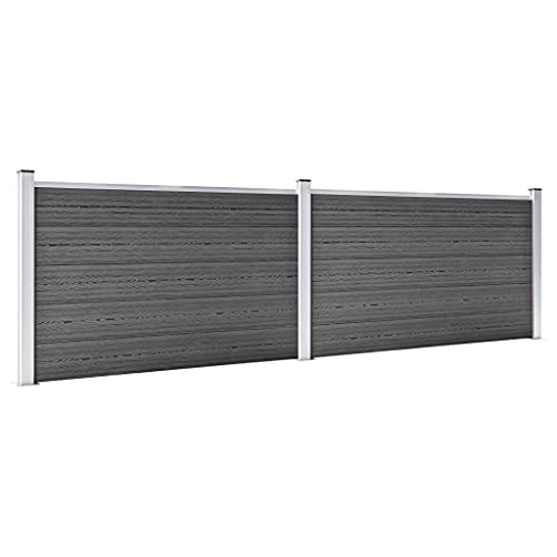 Emmtore Zaunelement Set WPC Sichtschutzzaun Lamellenzaun Windschutz Sichtschutz Zaun Steckzaun Systemzaun Garten Aluminiumstange 353x105 cm Schwarz Emmtore Zaunelement Set WPC Sichtschutzzaun Lamellenzaun Windschutz Sichtschutz Zaun Steckzaun Systemzaun Garten Aluminiumstange 353x105 cm Schwarz von Emmtore