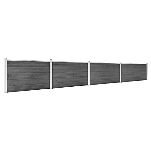 Emmtore Zaunelement Set WPC Sichtschutzzaun Lamellenzaun Windschutz Sichtschutz Zaun Steckzaun Systemzaun Garten Aluminiumstange 699x105 cm Schwarz Emmtore Zaunelement Set WPC Sichtschutzzaun Lamellenzaun Windschutz Sichtschutz Zaun Steckzaun Systemzaun Garten Aluminiumstange 699x105 cm Schwarz von Emmtore