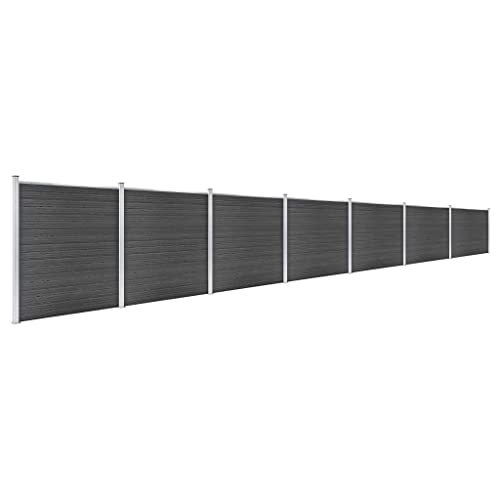 Emmtore Zaunelement Set WPC Sichtschutzzaun Windschutzzaun Lamellenzaun Windschutz Sichtschutz Zaun Element Terrasse Garten 1218x186 cm Schwarz Emmtore Zaunelement Set WPC Sichtschutzzaun Windschutzzaun Lamellenzaun Windschutz Sichtschutz Zaun Element Terrasse Garten 1218x186 cm Schwarz von Emmtore