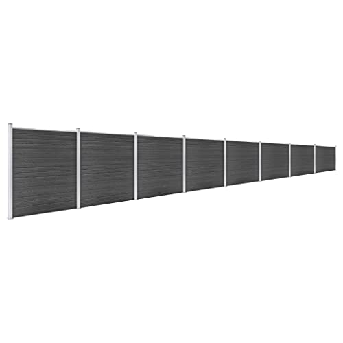 Emmtore Zaunelement Set WPC Sichtschutzzaun Windschutzzaun Lamellenzaun Windschutz Sichtschutz Zaun Element Terrasse Garten 1391x186 cm Schwarz Emmtore Zaunelement Set WPC Sichtschutzzaun Windschutzzaun Lamellenzaun Windschutz Sichtschutz Zaun Element Terrasse Garten 1391x186 cm Schwarz von Emmtore