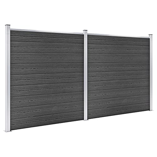 Emmtore Zaunelement Set WPC Sichtschutzzaun Windschutzzaun Lamellenzaun Windschutz Sichtschutz Zaun Element Terrasse Garten 353x186 cm Schwarz Emmtore Zaunelement Set WPC Sichtschutzzaun Windschutzzaun Lamellenzaun Windschutz Sichtschutz Zaun Element Terrasse Garten 353x186 cm Schwarz von Emmtore