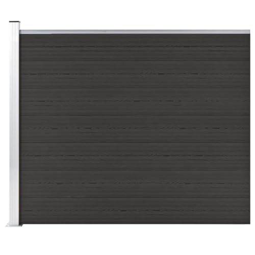 Emmtore Zaunelement WPC Gartenzaun Sichtschutzzaun Lamellenzaun Windschutz Zaun Windschutzzaun Terrasse Stecksystem Lärmschutz 175x146 cm Schwarz Emmtore Zaunelement WPC Gartenzaun Sichtschutzzaun Lamellenzaun Windschutz Zaun Windschutzzaun Terrasse Stecksystem Lärmschutz 175x146 cm Schwarz von Emmtore