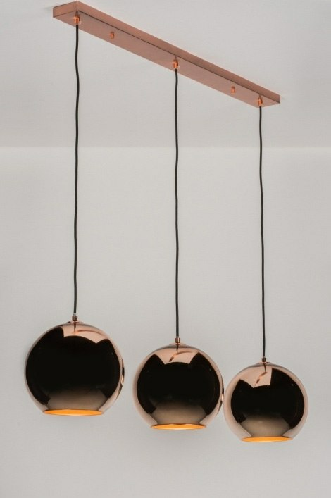 Emob Glory Koper Hängeleuchte Pendelleuchte Hängelampe Lampe Kupferfarben 3 Fl B-Ware von Emob