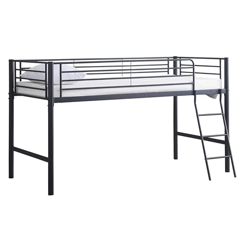 Emob Julie Halbhohe Liege 90x200cm - Metall - Mattschwarz von Emob