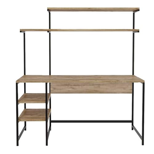 Emob Schreibtisch Woody Fashion | 140 x 55 x 150 cm | Oak Design von Emob
