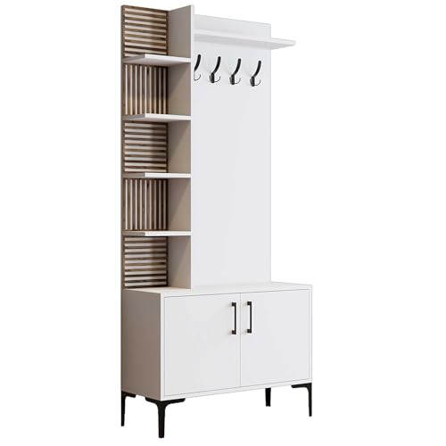 Garderobenschrank - modisches Design in Weiß Garderobenschrank - modisches Design in Weiß von Emob