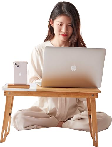 Laptoptisch – 54 x 35 x 27 cm – Bambusholz von Emob