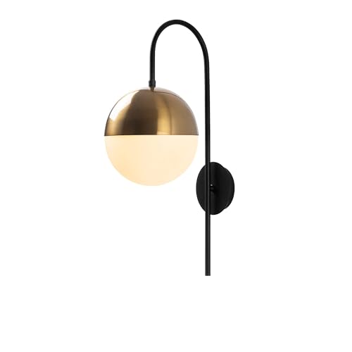 Tatum Wandleuchte | Metallkörper | Glaskappe | Schwarz Vintage Weiß Tatum Wandleuchte | Metallkörper | Glaskappe | Schwarz Vintage Weiß von Emob