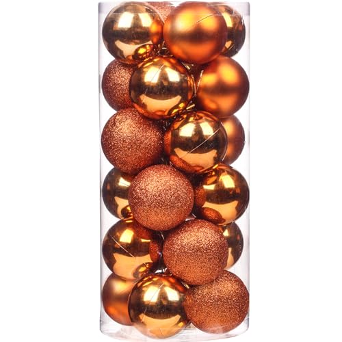 Emopeak Weihnachtskugeln Ornamente, bruchsichere Weihnachtskugeln, Dekoration oder Weihnachtsbaum, Weihnachtskugeln zum Aufhängen, Urlaub, Hochzeit, Party, Dekoration, Orange, 6,3 cm - 6,2 cm, 24 Emopeak Weihnachtskugeln Ornamente, bruchsichere Weihnachtskugeln, Dekoration oder Weihnachtsbaum, Weihnachtskugeln zum Aufhängen, Urlaub, Hochzeit, Party, Dekoration, Orange, 6,3 cm - 6,2 cm, 24 von Emopeak