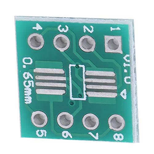 Emoshayoga Konverterkarte, SMD auf Inline-Aluminium, Kunststoff, 100 Stück, Dense SSOP8 auf DIP8 TSSOP8 Konvertermodul für verschiedene Modelle von Emoshayoga