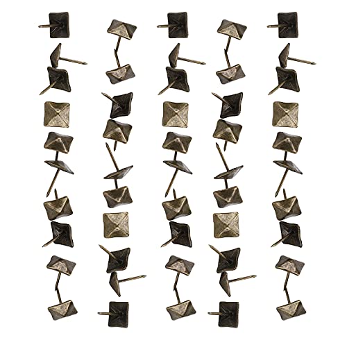 Emoshayoga Polsternägel für Polstertüren, Möbel, 50 Stück, Cyan, Bronze, Eisen, dekorative Möbelbeschläge, 14 x 20 mm von Emoshayoga