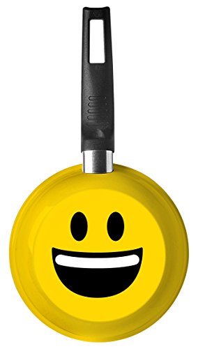 emoticonworld Pfanne, Aluminium, 4,5 x 17 x 31,5 cm 31,5 x 17 x 4,5 cm gelb von Emoticonworld