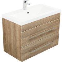 Badmöbel Infinity 850 SoftClose eiche hell von Emotion