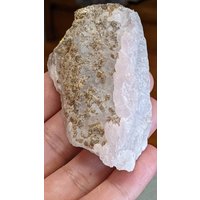 Seltener Terminated Elestial Rosenquarz, Mit Calcit Auf Qtz von EmpathMoonGems