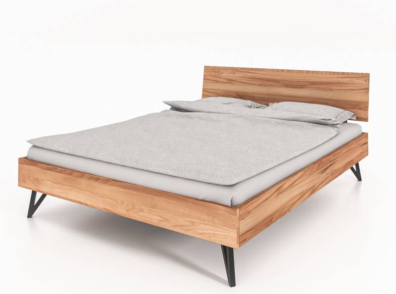 Bett GENT Kernbuche massiv mit Holzkopfteil 140x200 Bett GENT Kernbuche massiv mit Holzkopfteil 140x200 von Empinio24