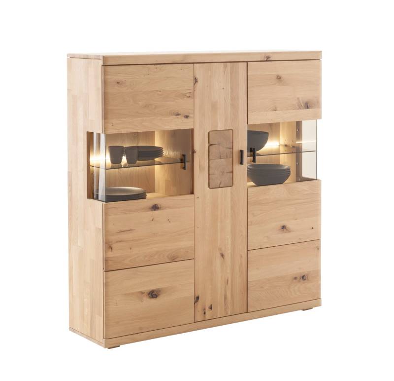 Highboard 133 cm Eiche massiv Palencia von Empinio24