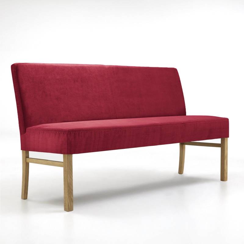 Sitzbank Microfaser Breite 90-180 cm Buche oder Eiche Sophie Sitzbreite 160 cm von Empinio24