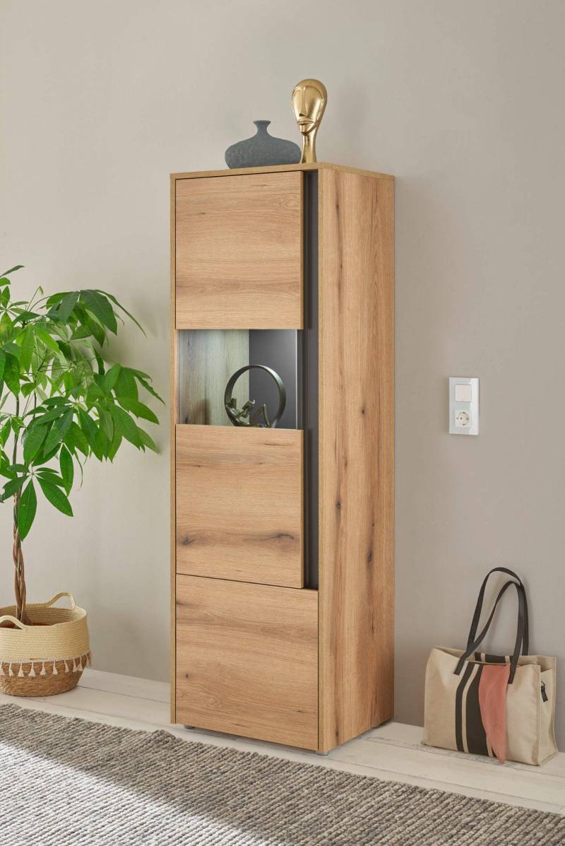 Vitrine Eiche 2-türig 50 cm Boston von Empinio24