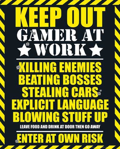 Empire 173461 Gaming - Keep Out Mini Poster - 40 x 50 cm von Empire