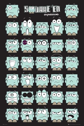 Empire 420992 Squared - Expressions Fun Spass Poster - Grösse 61 x 91.5 cm von Empire